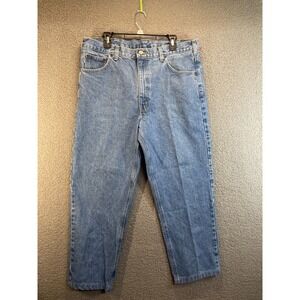 Carhartt Jeans Mens 38 x 32 Blue Relaxed Fit Straight Leg Denim‎ Work Wear Pants